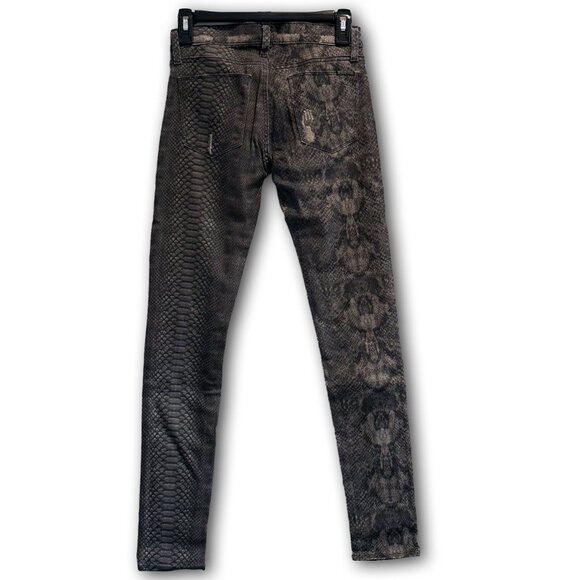 👖 Hudson Krista Skinny Jeans w/ Snakeskin Detail // Size 25 / EUC! - Picture 3 of 12